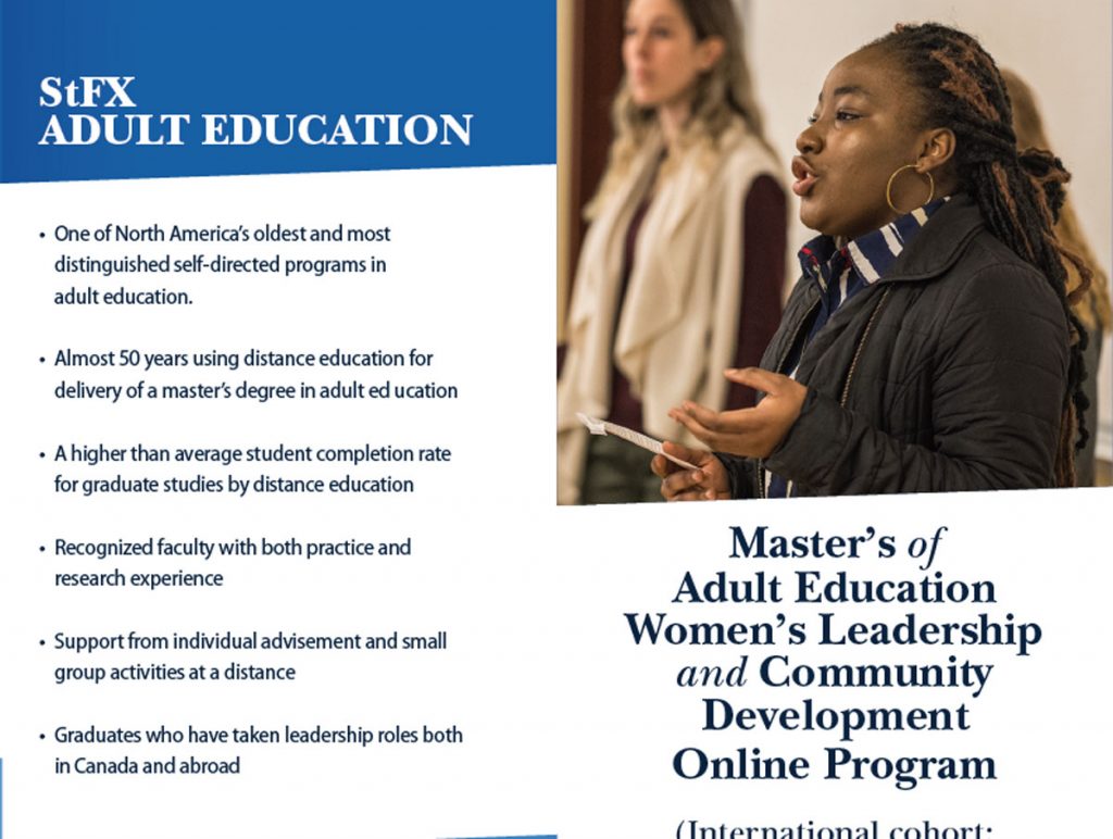 Stfx University Offers New Online Master S Program For Women Leaders In Community Development Coady Institute