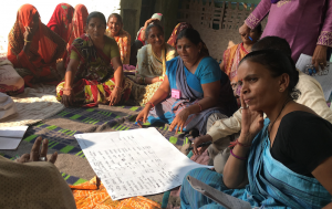 Women from India gather for a workshop