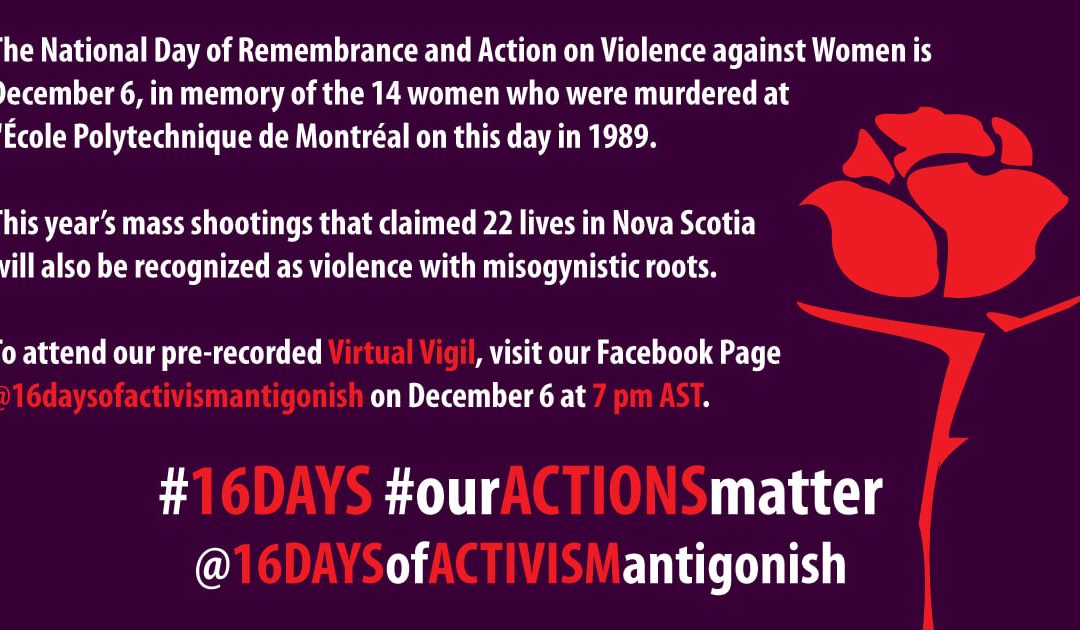 National Day of Remembrance and Action on Violence against Women Virtual Vigil