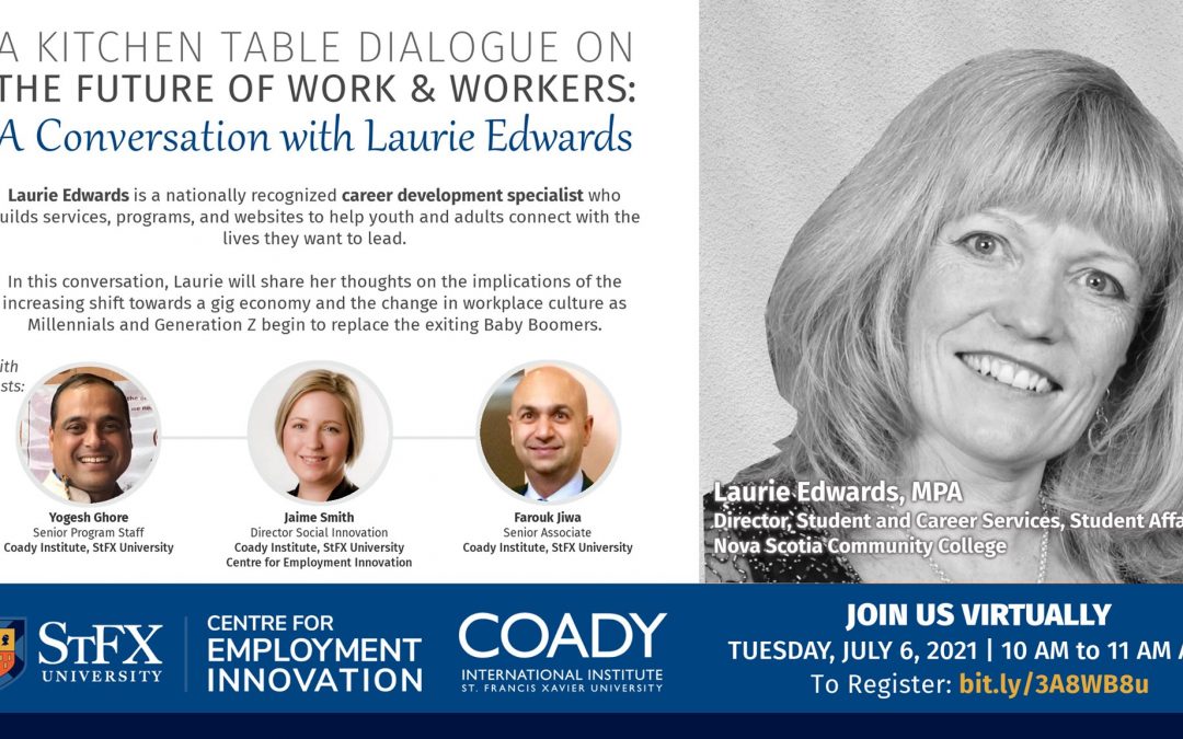 Event: A Conversation with Laurie Edwards – A Kitchen Table Dialogue on the Future of Work and Workers