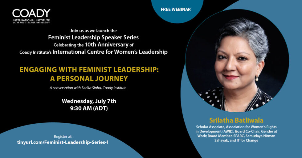 Event: Engaging with Feminist Leadership - A Personal Journey - Coady ...