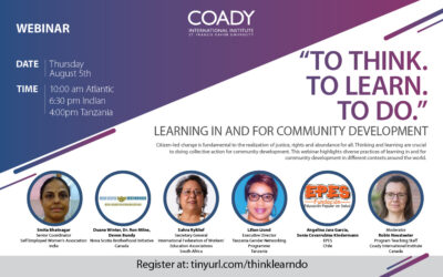 Event: To Think, To Learn, To Do – Learning in and for Community Development