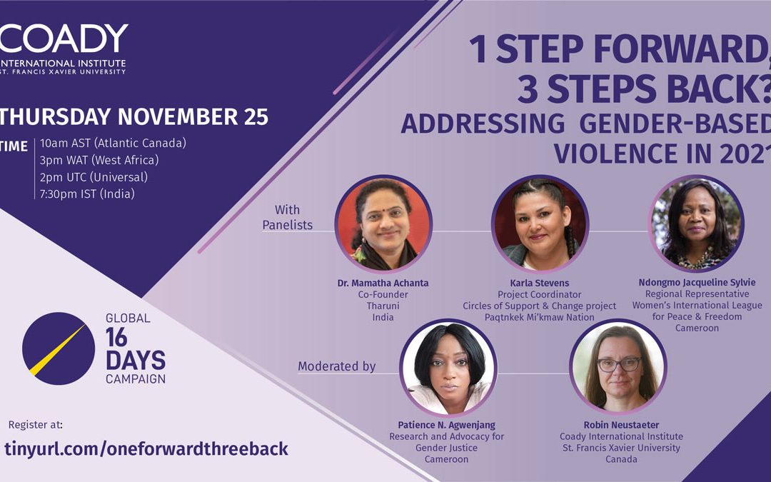 Webinar: 1 Step Forward, 3 Steps Back? Addressing Gender-Based Violence in 2021
