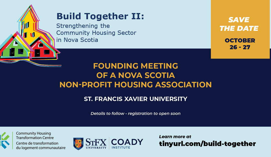 Save the Date: Founding Meeting Nova Scotia Non-Profit Housing Association